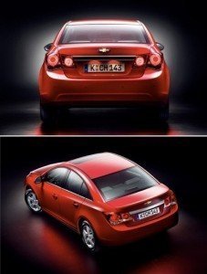 Chevrolet Cruze 2011 Chevrolet Cruze 2011 traseira e visão superior