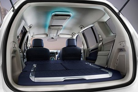 Nova Blazer 2012 (porta-malas com bancos rebaixados) Interior da Blazer 2012 com bancos rebaixados