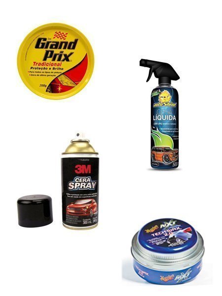 Cera automotiva Tipos de cera automotiva