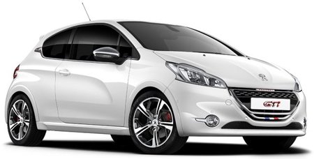 Frente do Peugeot 208 GTI Frente do 208 GTI