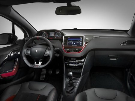Interior do Peugeot 208 GTI Interior do 208 GTI