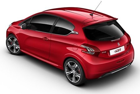 Traseira do Peugeot 208 GTI Traseira do 208 GTI