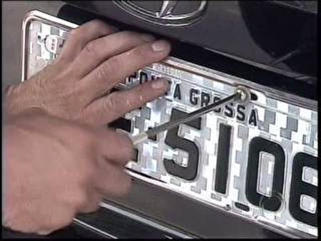 Placa do carro Placa de carro