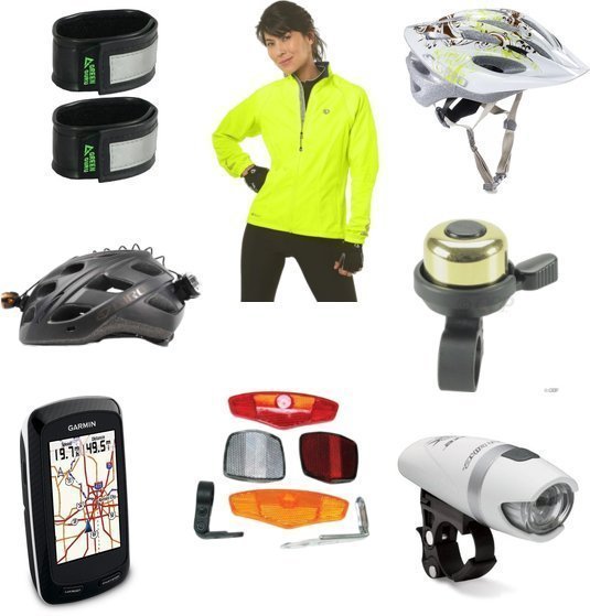 Além do kit de itens de segurança básico para bicicletas, você pode incrementar ainda mais com outros itens! Kit básico de segurança para bicicletas