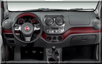 Área interna Fiat Palio 2012