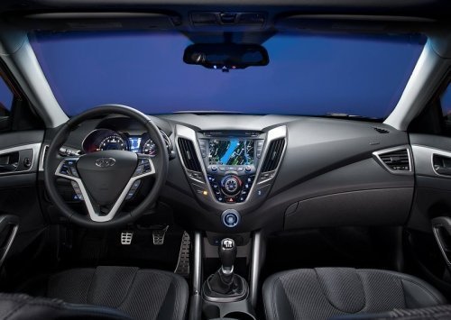Parte interna Hyundai Veloster 2012