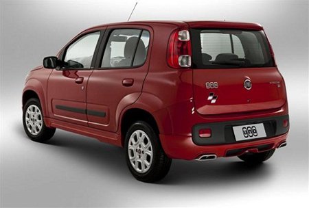 Traseira do novo Fiat Uno 2013