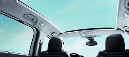 Teto panorâmico do 5008 da Peugeot