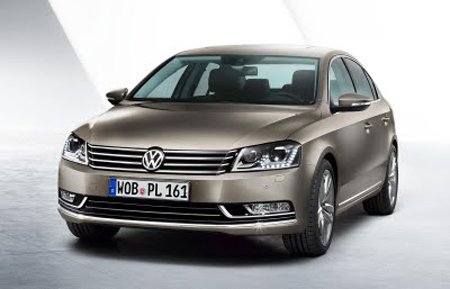 Frente do Volkswagem Passat 2012