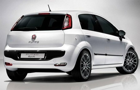 Traseira do Fiat Punto 2013