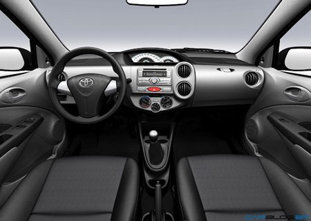 Interior do Toyota Etios