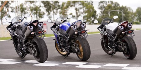 Traseira da Yamaha YZF-R1