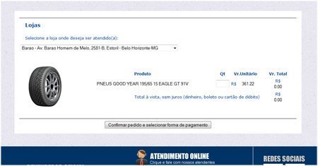 Preço pneu