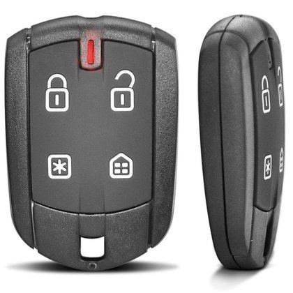 Como funciona o controle remoto do alarme?