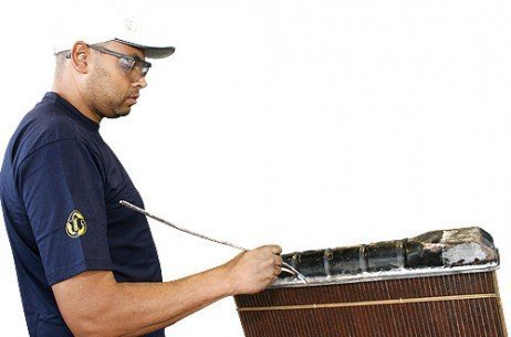 Fazendo a manutenção de radiadores