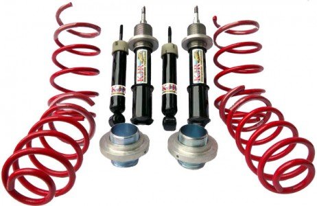 Elementos de uma suspensão helicoidal