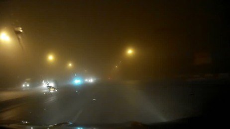 Dirigindo em situação de neblina