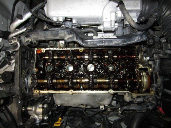 Borra de óleo no motor