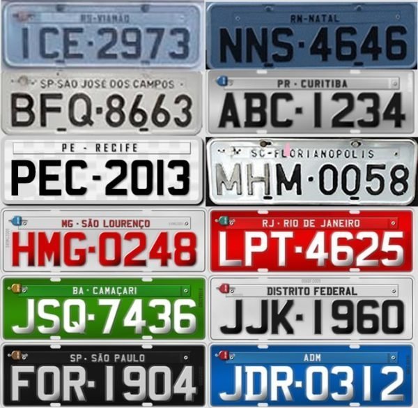 Como personalizar a placa do veículo