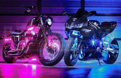Iluminação LED em motos