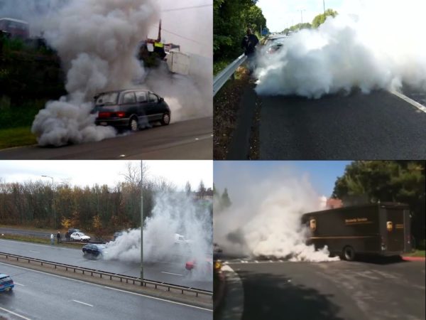 Motor diesel disparado