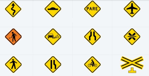 Placas de trânsito