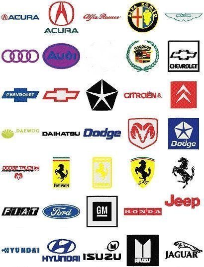 Marcas de Carros  Símbolos de carro, Logotipos de carros, Nomes de carros